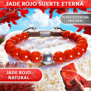 Brazalete Jade Rojo Suerte Eterna