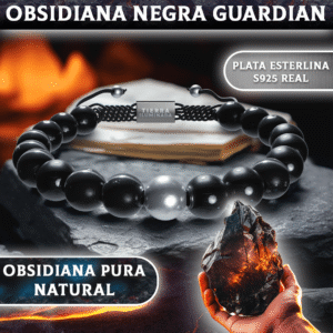 Brazalete Obsidiana Negra Guardián